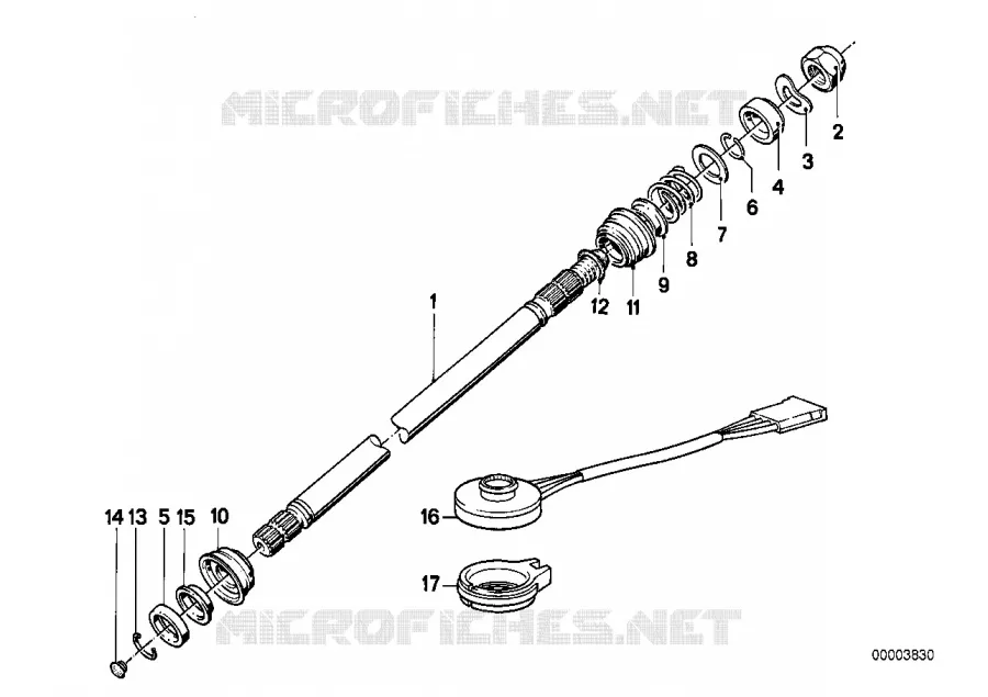 Colonne de direct.-arbre col.direct.sup. BMW BMW Série 6 1981 628CSi M 628CSi