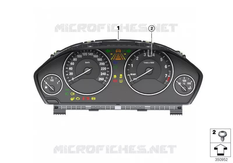 Combiné dinstruments - Modern Line BMW BMW Série 4 2014 420i N 420i