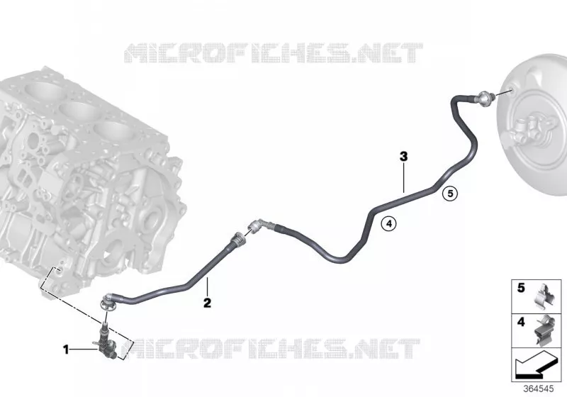 Conduite de dépression servofrein BMW BMW X2 2016 X2 20dX N X2 20dX
