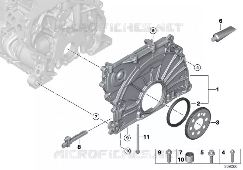 Couvercle de carter de distribution BMW BMW Série 7 2014 730Li A 730Li