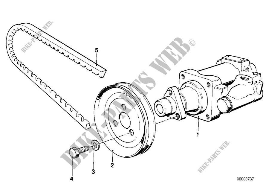 Direction hydraul. pompe a ailes/pieces pour BMW 528i