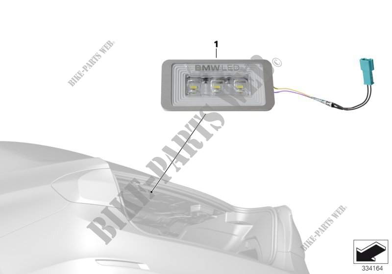 Éclaireur coffre à bagages BMW à LED pour BMW 525d