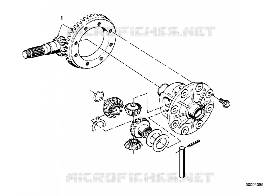 Jeu de couronne de diff./carter diff. BMW BMW Série 3 1977 318 A 318