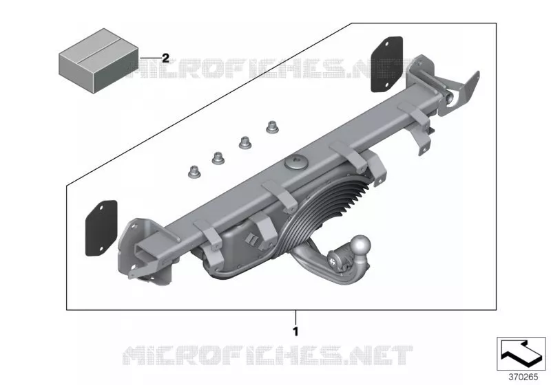 Kit post-équit attelage pivotant élect. BMW BMW Série 7 2018 730Ld A 730Ld