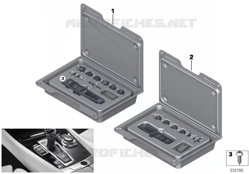 Kit rép. unité de cde console centrale BMW BMW Série 5 2012 520d N 520d
