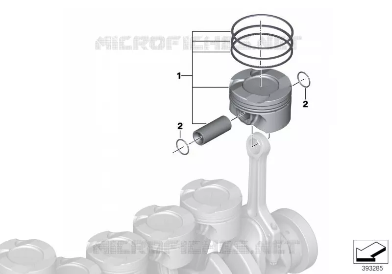 Mécanisme dembiellage - Piston BMW BMW Série 2 2016 M2 Competition N M2 Competition