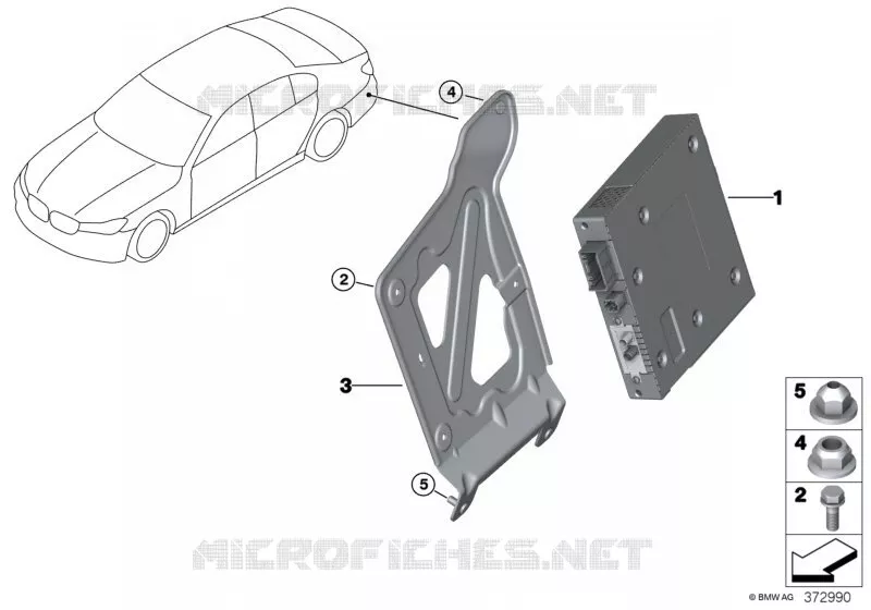 Module TV / support BMW BMW Série 7 2016 M760LiX A M760LiX
