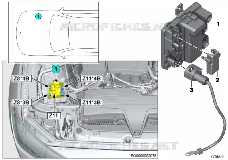 Module dalimentation intégré Z11 BMW BMW Série 3 2012 320i ed N 320i ed