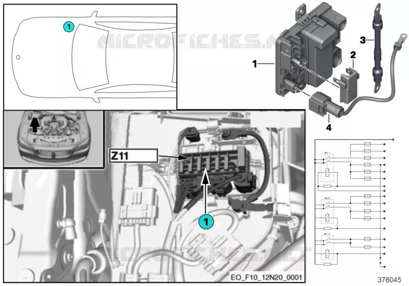 Module dalimentation intégré Z11 BMW BMW Série 5 2012 520i N 520i