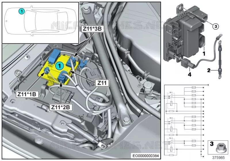 Module dalimentation intégré Z11 BMW BMW Série 6 2011 650i N 650i