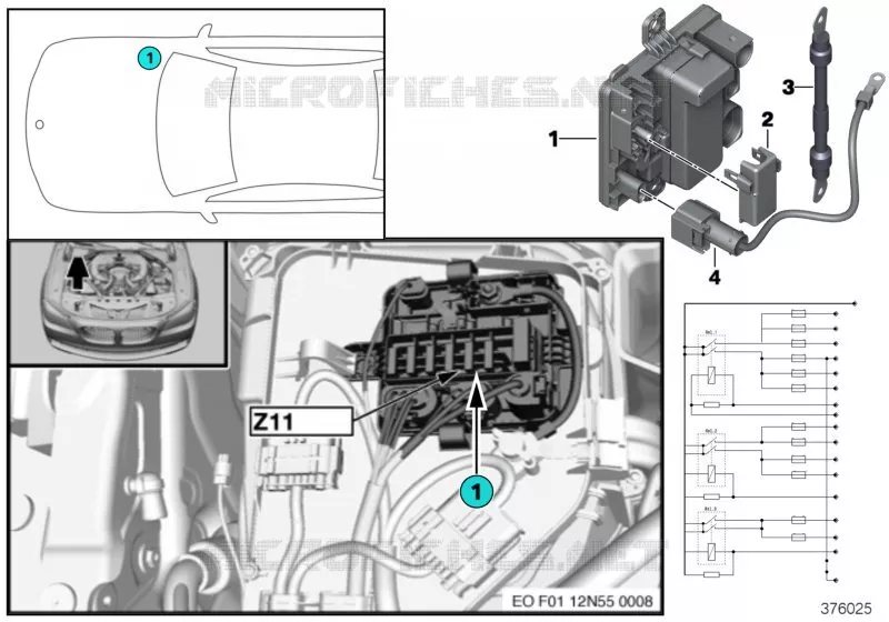 Module dalimentation intégré Z11 BMW BMW Série 7 2011 740i A 740i