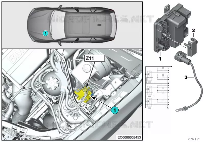 Module dalimentation intégré Z11 BMW BMW X3 2009 X3 28iX N X3 28iX