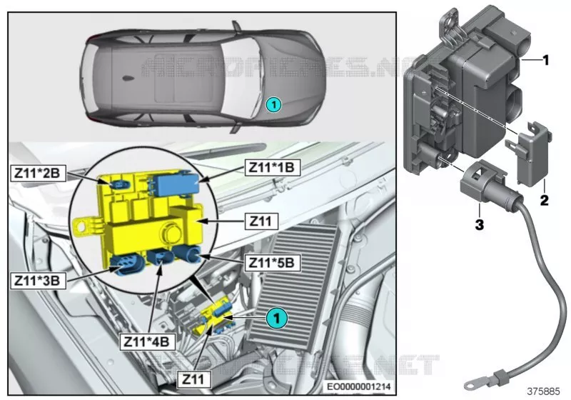 Module dalimentation intégré Z11 BMW BMW X5 2014 X5 28iX A X5 28iX