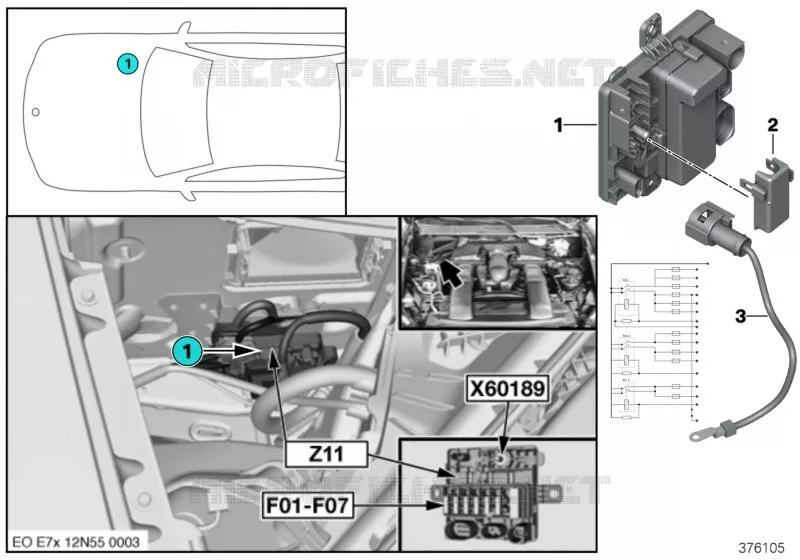 Module dalimentation intégré Z11 BMW BMW X6 2012 X6 40iX A X6 40iX