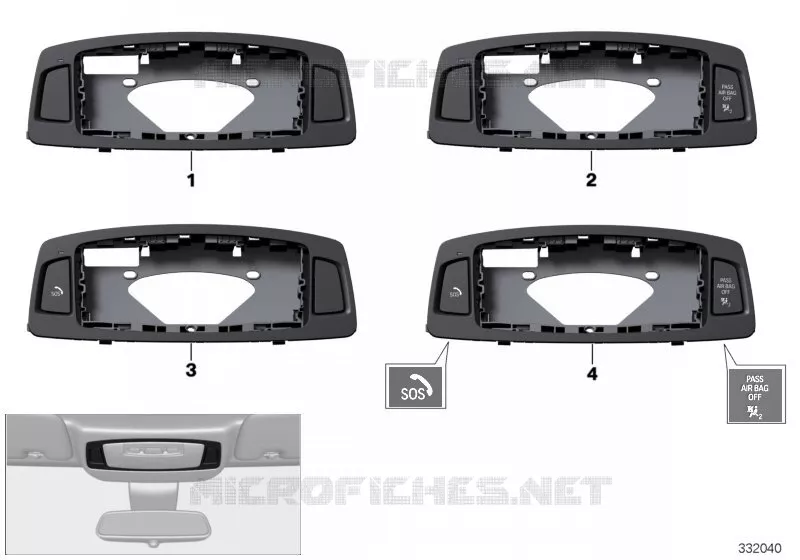 Module multifonctions de toit BMW BMW Série 2 2017 225d N 225d
