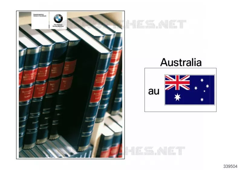 Notice dutilis.complémentaire Australie BMW BMW Série 3 1998 320d N 320d