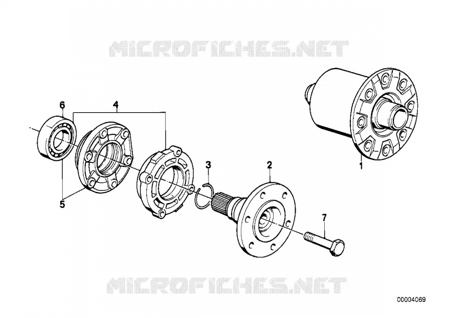 Piece diff.-bride de transm./suspension BMW BMW Série 3 1975 320 A 320