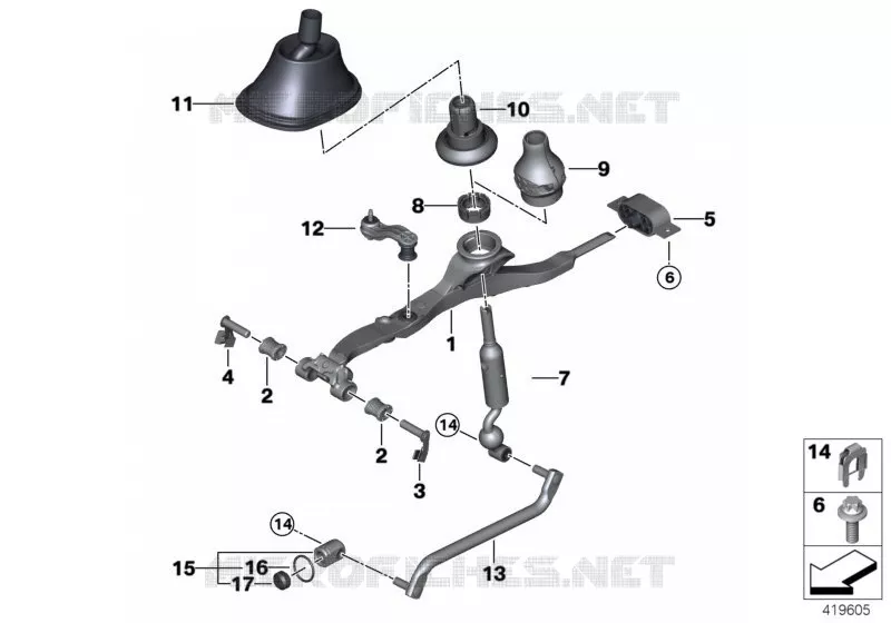 Pièces de commande de vitesses BMW BMW Série 2 2012 220d N 220d