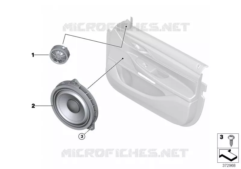 Pieces porte avant systeme top-hifi BMW BMW Série 7 2018 740Li A 740Li