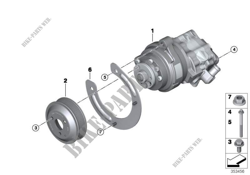 Pompe de servo direction pour BMW X6 50iX 4.4