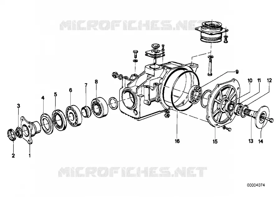 Pont arriere-mecanisme de cde/sortie BMW BMW Série 6 1981 628CSi M 628CSi