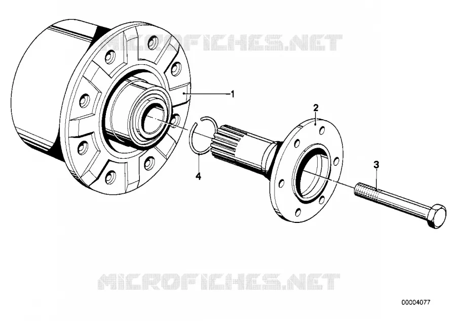 Pont arriere-piece diff. BMW BMW Série 5 1973 525 A 525