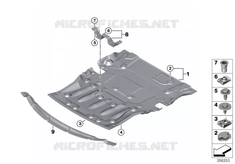 Protection de compartiment moteur BMW BMW Série 1 2012 120dX N 120dX