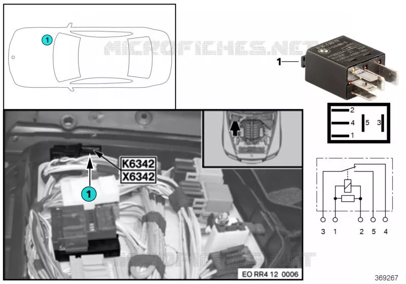 Relais régulateurs de débit K6342 BMW BMW Série 7 2012 760Li A 760Li