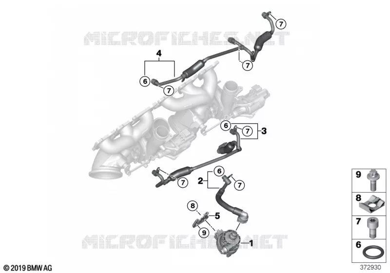 Système de refroid. turbocompresseur BMW BMW Série 2 2016 M2 Competition N M2 Competition
