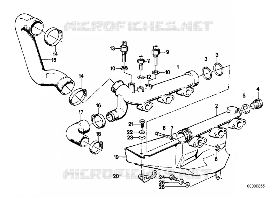 Systeme de refroidissement - durit BMW BMW Série 5 1984 M5 M M5