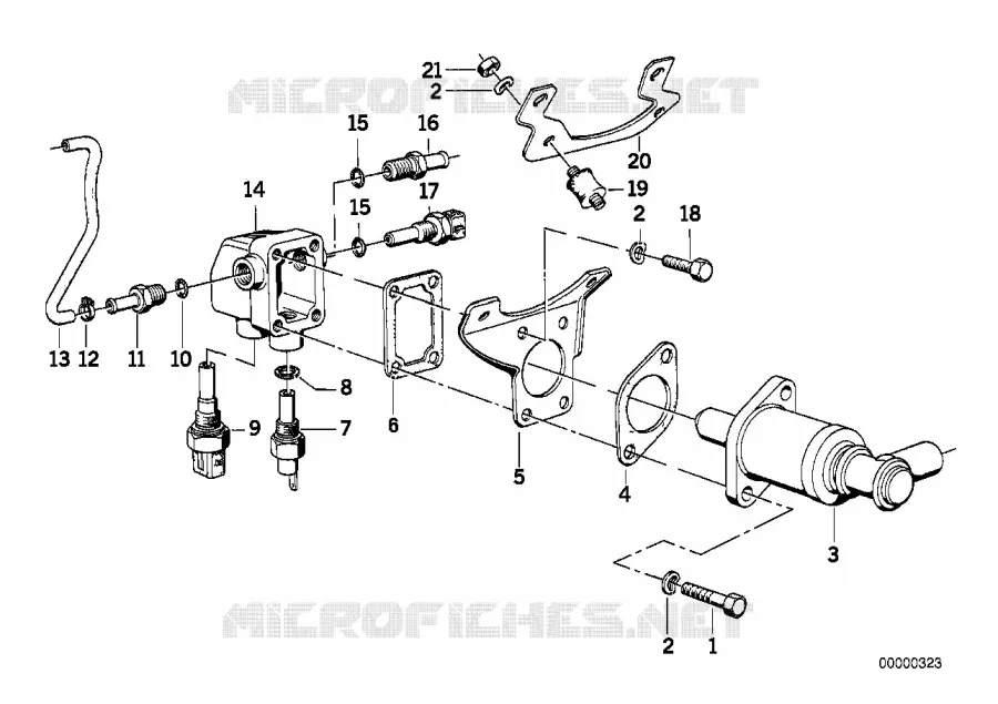 Systeme de refroidissement - durit BMW BMW Série 7 1979 728i M 728i