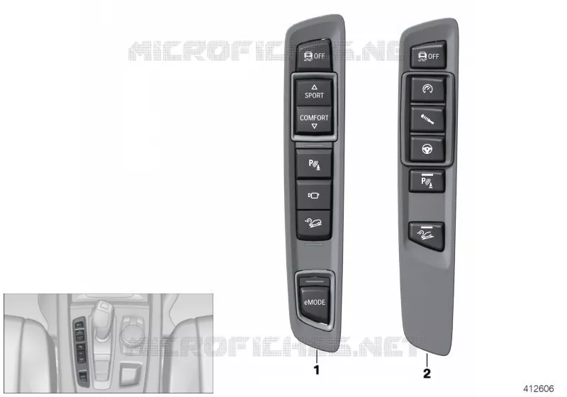 Unité de commande console centrale BMW BMW X5 2012 X5 50iX 4.0 A X5 50iX 4.0