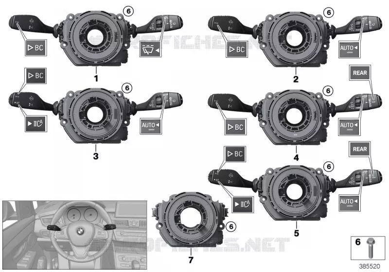 Unité interrupteurs colonne de direction BMW BMW X2 2017 X2 20d N X2 20d