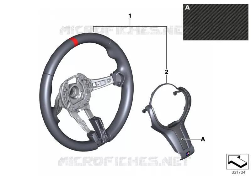 Volant II M Performance sans écran BMW BMW Série 2 2017 220d N 220d