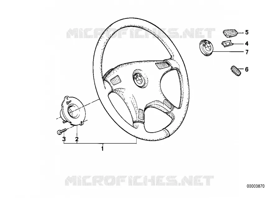 Volant de direction BMW BMW Série 5 1987 524td M 524td