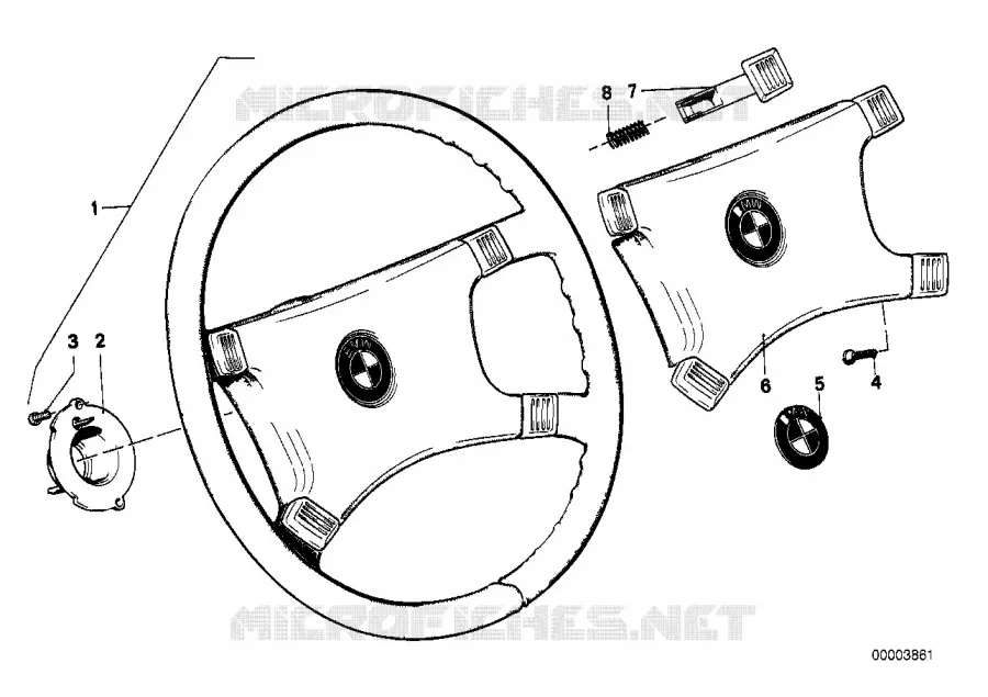 Volant de direction BMW BMW Série 6 1979 628CSi M 628CSi