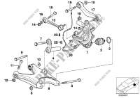 Cadre auxiliere arriere/suspension roues pour BMW 735i