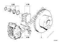 Frein de roue av disque de frein pour BMW 733i