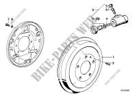 Frein tambour tambour frein/cyl.de roue pour BMW 524td