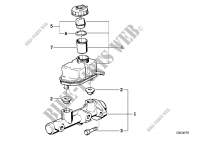 Maitre cylindre de frein/vase dexp. pour BMW 540i