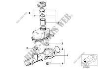 Maitre cylindre de frein/vase dexp. pour BMW 735iL