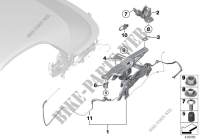 Mécanique de couvercle coffre capote pour BMW 218d