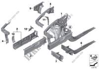 Passage de roue   Support moteur pour BMW M235i