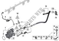 Pompe à haute pression/Conduites pour BMW 335i