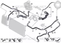 Systeme de refroidissement   durit pour BMW X4 35dX