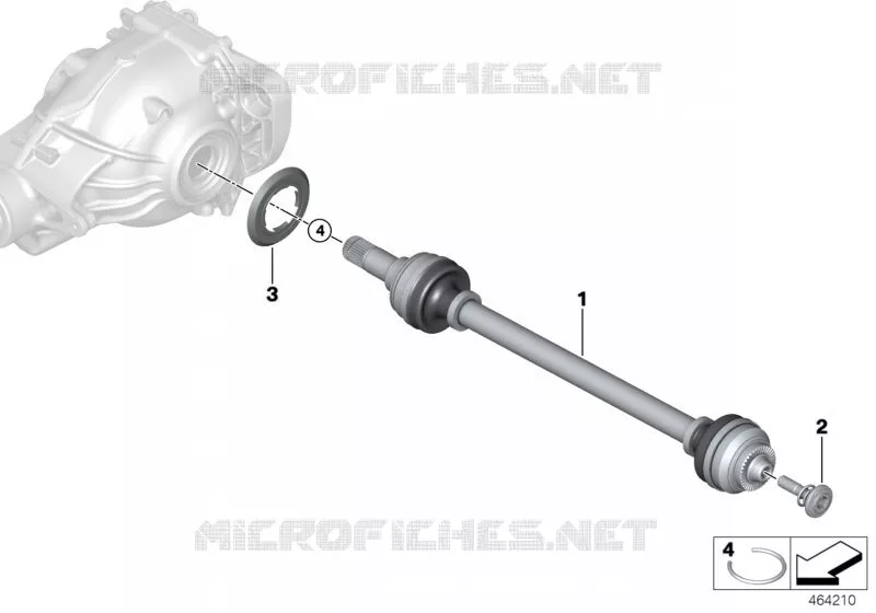 Arbre de sortie BMW BMW Série 3 2017 320d N 320d