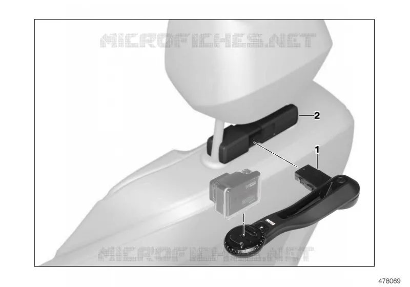 BMW caméra action fixation intérieure BMW BMW Série 7 2008 740Li A 740Li