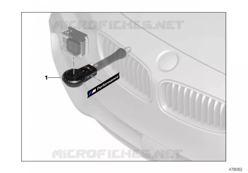 BMW fixation Action-Cam BMW BMW Série 7 2008 740Li A 740Li