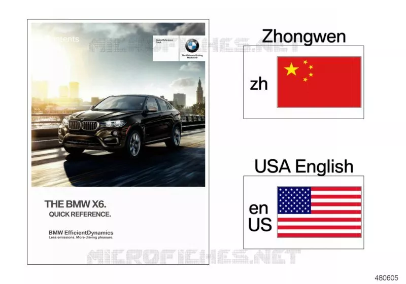 Carte de référence rapide F16 BMW BMW X6 2014 X6 30dX A X6 30dX