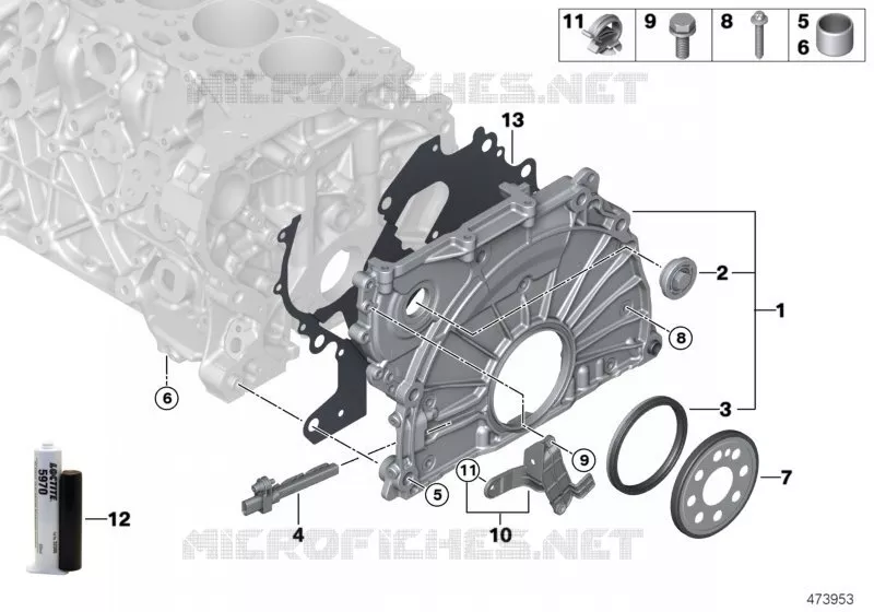 Carter de distribution BMW BMW X7 2017 X7 M50dX A X7 M50dX
